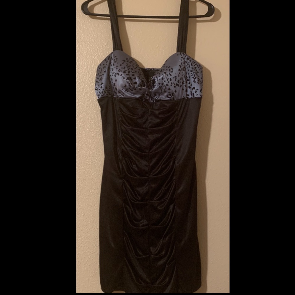 LBD with a Cheetah print chest
